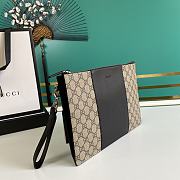  Gucci GG Supreme Canvas Pouch- 495017 - 30.5x21x1.5cm - 4