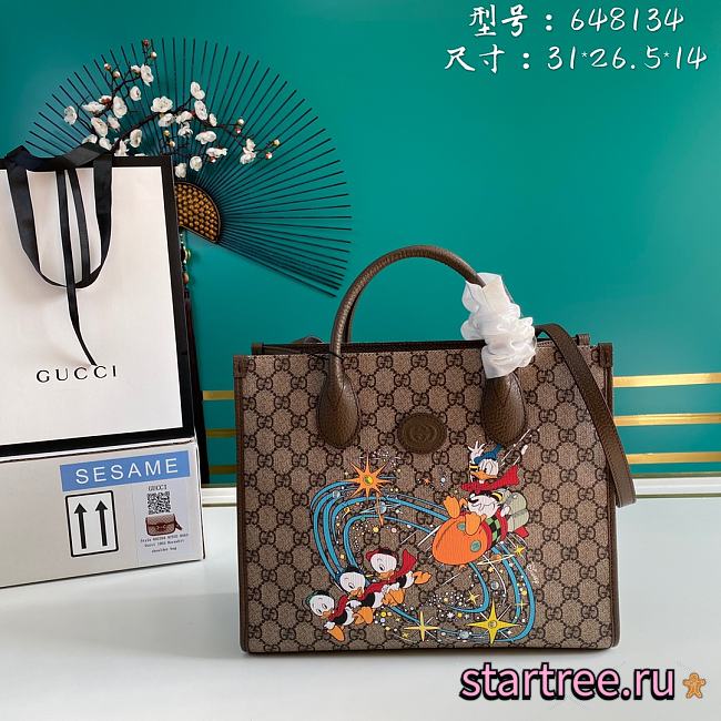 Disney x Gucci Donald Duck tote bag -  ‎648134 - 31x26.5x14cm - 1
