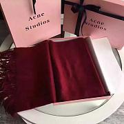 Acne Scarf Wine Red 180x70cm - 6