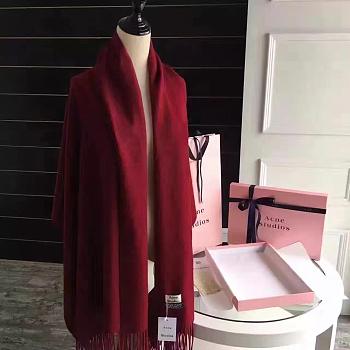 Acne Scarf Wine Red 180x70cm