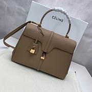 Celine Medium 16 Bag In Grained Calfskin Pebble - 187373BF8 - 32x23.5x13cm - 2