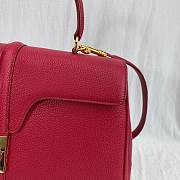 Celine Medium 16 Bag In Grained Calfskin Red - 187373BF8 - 32x23.5x13cm - 3