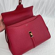 Celine Medium 16 Bag In Grained Calfskin Red - 187373BF8 - 32x23.5x13cm - 2