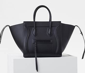 Celine Luggage Medium Phantom Black - 30x28x24cm