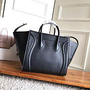 Celine Luggage Medium Phantom Black - 30x28x24cm - 3