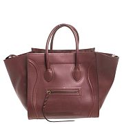 Celine Luggage Medium Phantom Burgundy - 30x28x24cm - 1