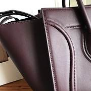 Celine Luggage Medium Phantom Burgundy - 30x28x24cm - 2