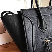 Celine Phantom Black Lychee Pattern - 30x28x24cm - 3