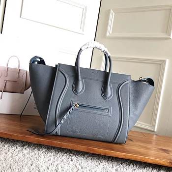 Celine Phantom Lava Grey Lychee Pattern - 30x28x24cm