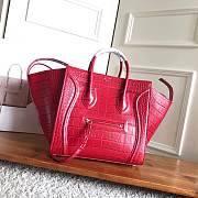 Celine Phantom Crocodile Red Pattern - 30x28x24cm - 1