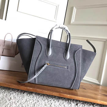 Celine Phantom Grey Nubuck Leather - 30x28x24cm