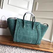 Celine Phantom Dark Green Nubuck Leather - 30x28x24cm - 3