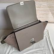 Celine Swing Mouse Gray Lychee Pattern Bag - 26x22x13cm - 6