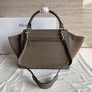 Celine Swing Mouse Gray Lychee Pattern Bag - 26x22x13cm - 3