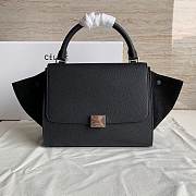 Celine Swing Mouse Black Lychee Pattern Bag - 26x22x13cm - 1