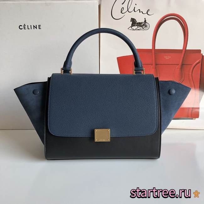Celine Swing Black& Blue Bag - 26x22x13cm - 1