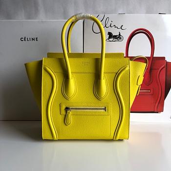 Celine Nano Luggage Yellow Bag - 26cm