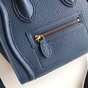 Celine Nano Luggage Dark Blue Bag - 20cm - 2