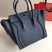 Celine Nano Luggage Dark Blue Bag - 26cm - 3