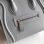 Celine Nano Luggage Grey Bag - 20cm - 3