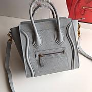 Celine Nano Luggage Grey Bag - 20cm - 5