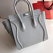 Celine Nano Luggage Grey Bag - 26cm - 4