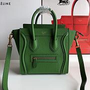 Celine Nano Luggage Green Bag - 20cm - 1