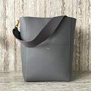 Celine Sangle Bucket Grey Bag - 23x33x16cm - 1
