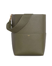 Celine Sangle Bucket Army Green Bag - 23x33x16cm - 1