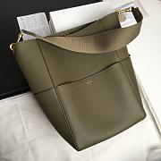 Celine Sangle Bucket Army Green Bag - 23x33x16cm - 4