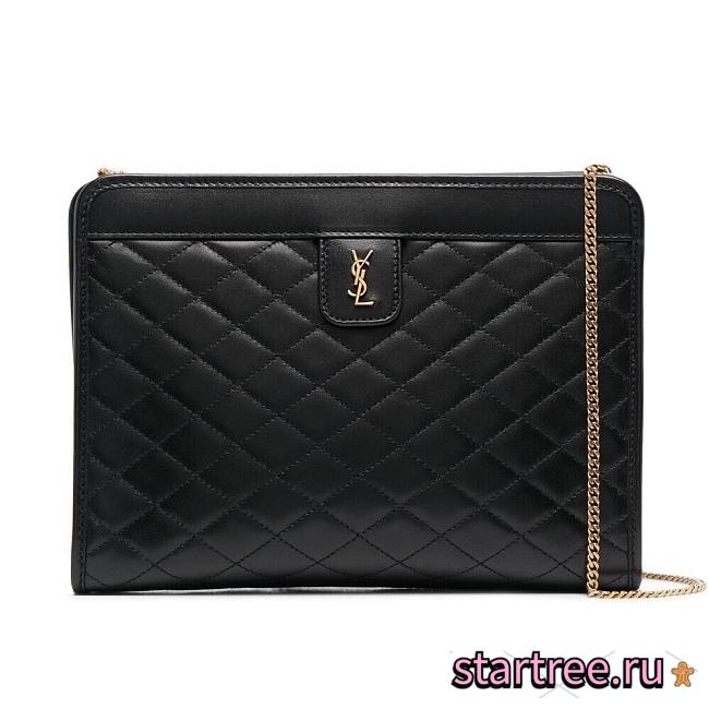 Saint Laurent Victoire Quilted Clutch -  657361 - 28.5x19.5x5.5cm - 1