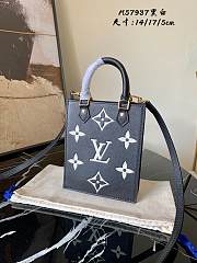 Louis Vuitton Petit Sac PLat Bicolour Monogram Bicolour Black M57937  - 4