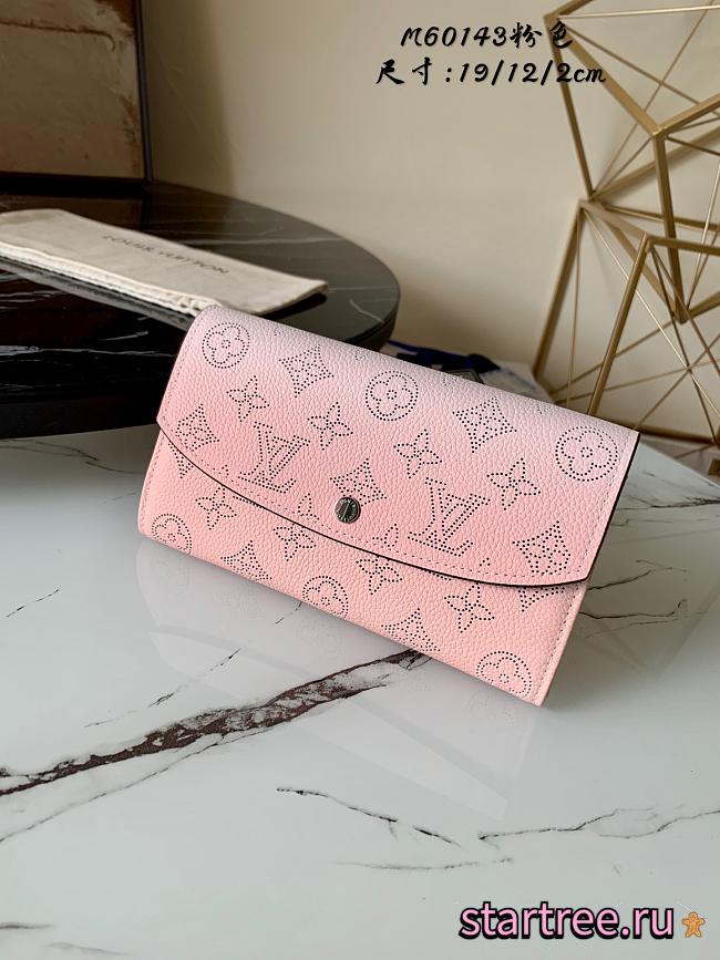 Louis Vuitton Iris Wallet in Gradient Pink - M60143 - 19x12x2cm - 1