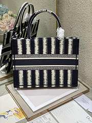 Dior Small Book Tote Blue D-Stripes - 36.5 x 28 x 17.5 cm - 2