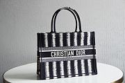 Dior Book Tote Blue D-Stripes - 41.5x34.5x16cm - 1