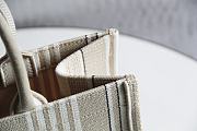 Dior Small Book Tote Beige Stripes- 36.5 x 28 x 17.5 cm - 3