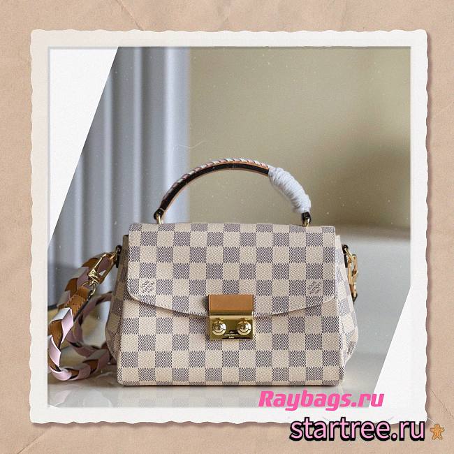 Louis Vuitton White Lattice Messenger Bag - N50053 - 25 x 17 x 9.5 cm - 1