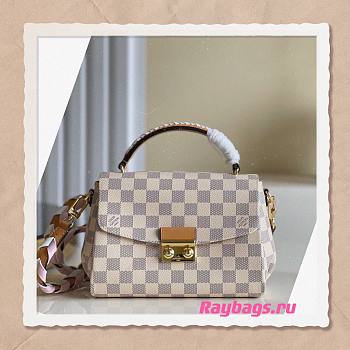 Louis Vuitton White Lattice Messenger Bag - N50053 - 25 x 17 x 9.5 cm