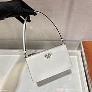 Prada Saffiano White Leather Mini Bag - 1BC155 - 20x12x5.5cm - 4