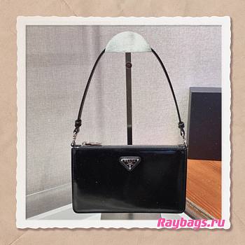 Prada Saffiano Black Leather Mini Bag - 1BC155 - 20x12x5.5cm
