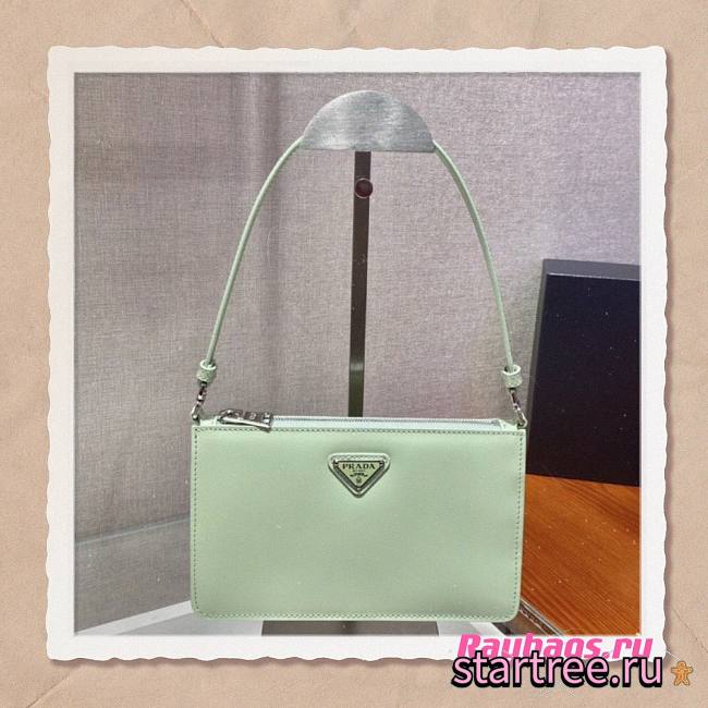 Prada Saffiano Mint Leather Mini Bag - 1BC155 - 20x12x5.5cm - 1