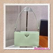 Prada Saffiano Mint Leather Mini Bag - 1BC155 - 20x12x5.5cm - 1