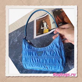 Prada Hobo Blue Bag- 1NE204 - 22x17x6cm