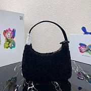 Prada Re-Edition 2000 Black Shearling Mini-bag- 1NE515 - 23x14x5cm - 6