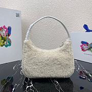 Prada Re-Edition 2000 White Shearling Mini-bag- 1NE515 - 23x14x5cm - 5