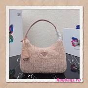 Prada Re-Edition 2000 Pink Shearling Mini-bag- 1NE515 - 23x14x5cm - 1