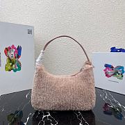 Prada Re-Edition 2000 Pink Shearling Mini-bag- 1NE515 - 23x14x5cm - 2