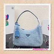 Prada Re-Edition 2000 Blue Shearling Mini-bag- 1NE515 - 23x14x5cm - 1