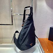 Prada Re-Nylon & Leather Black Backpack - 2VZ092 - 26.5x37.5cm - 6