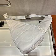 Prada Re-Nylon & Leather White Backpack - 2VZ092 - 26.5x37.5cm - 6